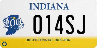 IN license plate 014SJ