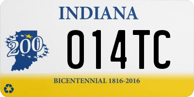 IN license plate 014TC