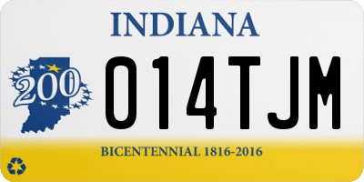 IN license plate 014TJM