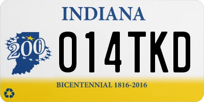IN license plate 014TKD