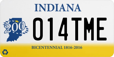 IN license plate 014TME