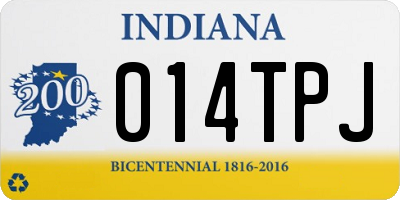 IN license plate 014TPJ