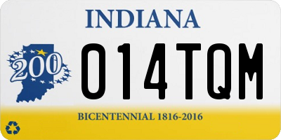 IN license plate 014TQM