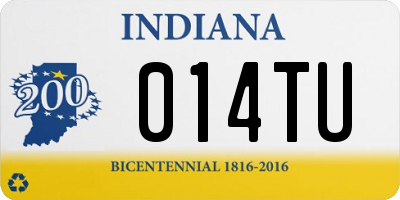 IN license plate 014TU