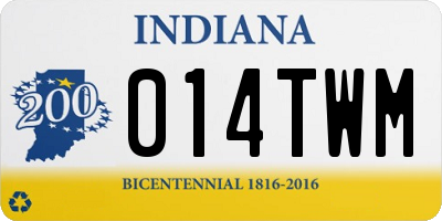IN license plate 014TWM