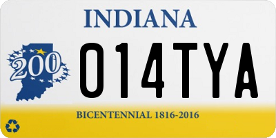 IN license plate 014TYA