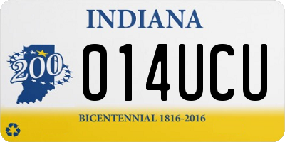 IN license plate 014UCU