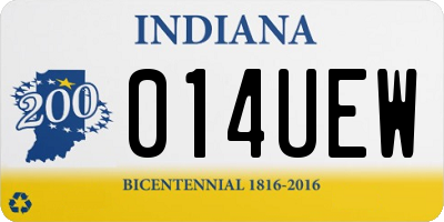 IN license plate 014UEW