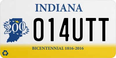 IN license plate 014UTT