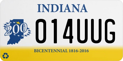 IN license plate 014UUG