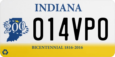IN license plate 014VPO