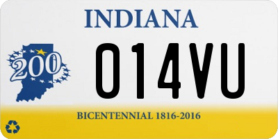 IN license plate 014VU