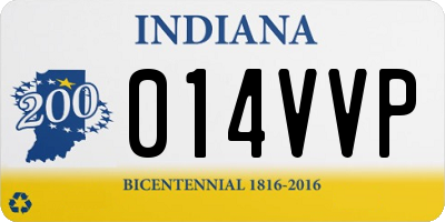 IN license plate 014VVP