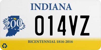 IN license plate 014VZ