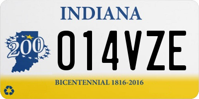IN license plate 014VZE
