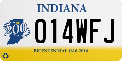 IN license plate 014WFJ