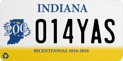 IN license plate 014YAS