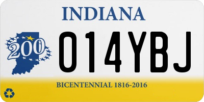 IN license plate 014YBJ
