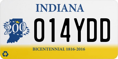 IN license plate 014YDD