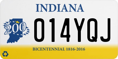 IN license plate 014YQJ