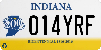 IN license plate 014YRF