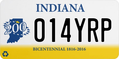 IN license plate 014YRP
