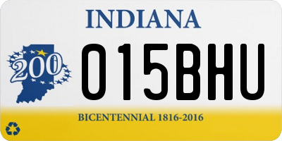IN license plate 015BHU