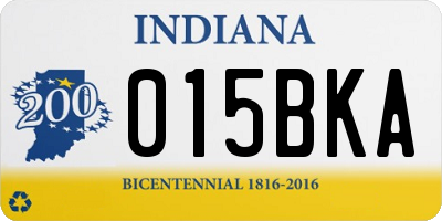 IN license plate 015BKA