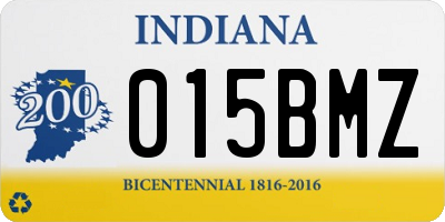 IN license plate 015BMZ