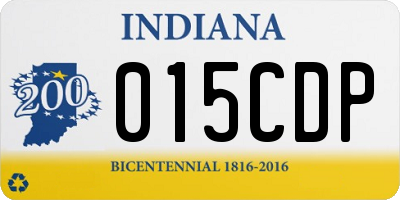 IN license plate 015CDP