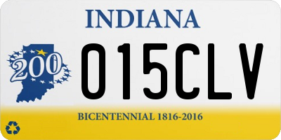 IN license plate 015CLV