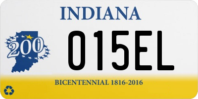 IN license plate 015EL