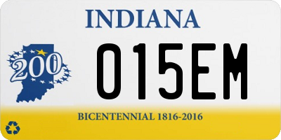 IN license plate 015EM