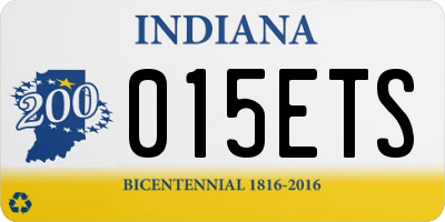 IN license plate 015ETS