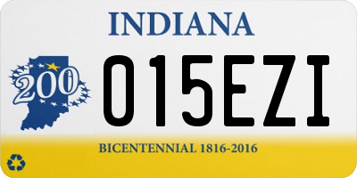 IN license plate 015EZI