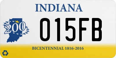 IN license plate 015FB