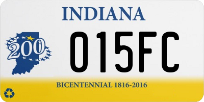 IN license plate 015FC