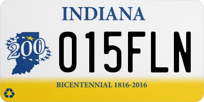 IN license plate 015FLN