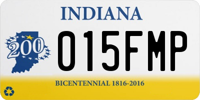 IN license plate 015FMP