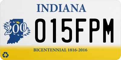 IN license plate 015FPM