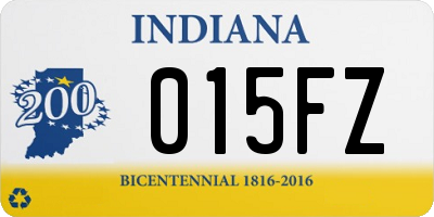 IN license plate 015FZ