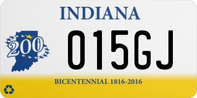 IN license plate 015GJ