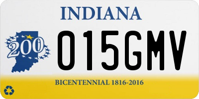 IN license plate 015GMV