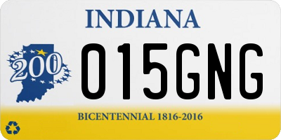 IN license plate 015GNG