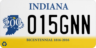 IN license plate 015GNN