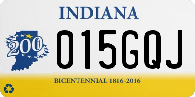 IN license plate 015GQJ