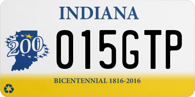 IN license plate 015GTP