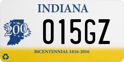 IN license plate 015GZ