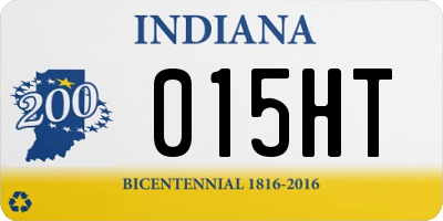 IN license plate 015HT