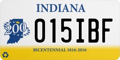 IN license plate 015IBF